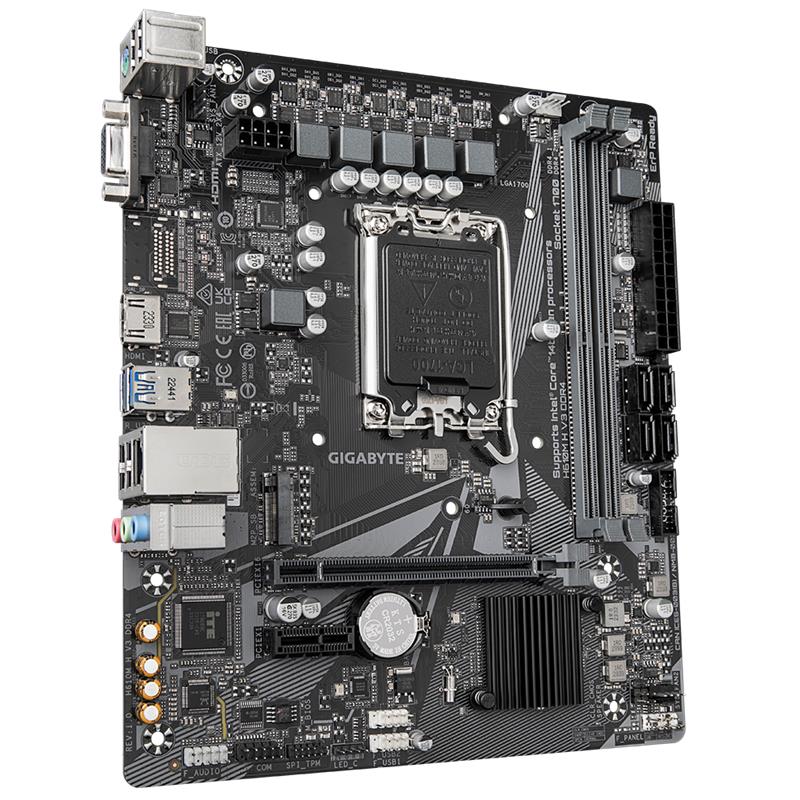 GIGABYTE H610M-H-V3 DDR4 3200MHZ 1XVGA 1XHDMI 1XM.2 USB 3.2 MATX 1700P (12. / 13. VE 14. NESİL İŞLEMCİ UYUMLU)